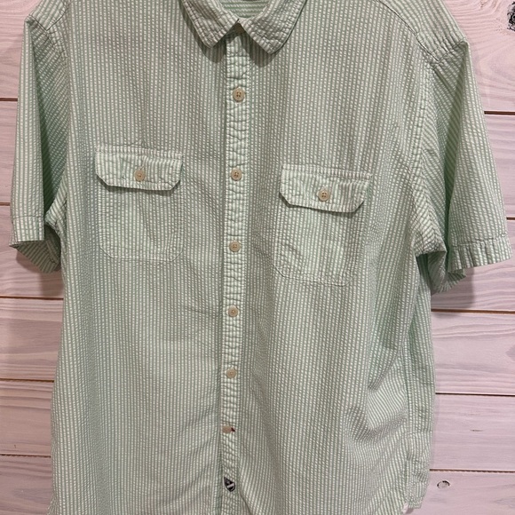 Daniel Cremieux Green Casual Button Down Shirt Short Sleeves - Picture 2 of 5